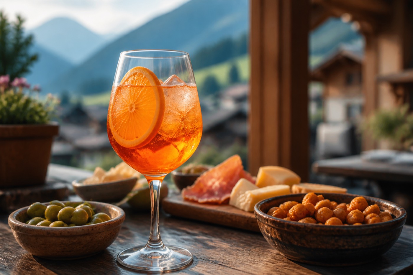 Aperitivo al tavolo all’Esperia